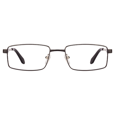 Vincent Chase Online Dark Gunmetal Full Rim Rectangle left side