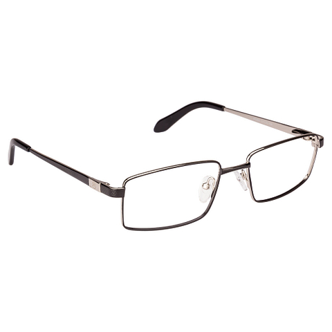 Vincent Chase Online Dark Gunmetal Full Rim Rectangle left side