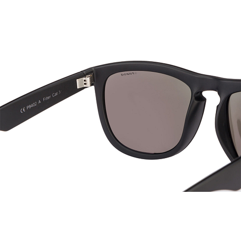 Polaroid Black Full Rim Square left side