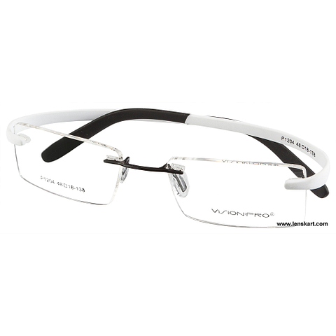 BRANDED Black Rimless Rectangle left side BRANDED Black Rimless Rectangle left side