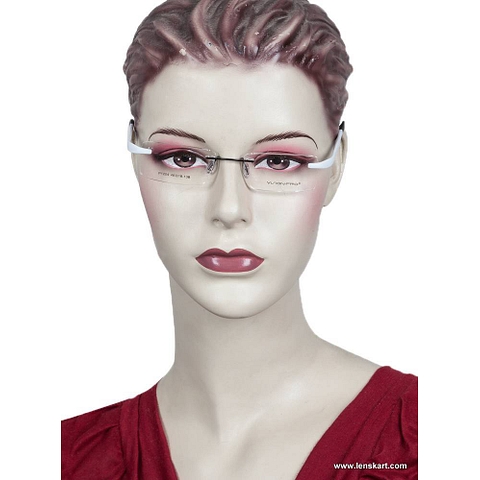 BRANDED Black Rimless Rectangle left side