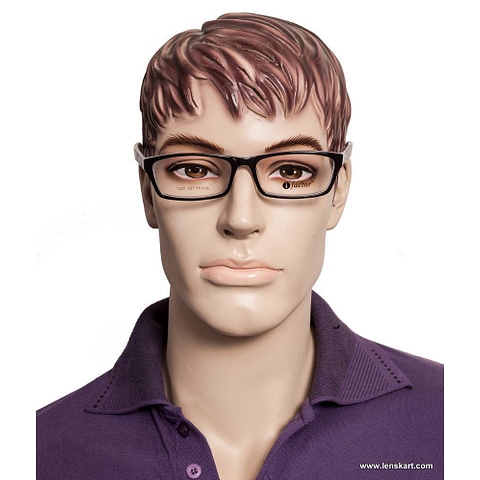 Lenskart Purple Full Rim Rectangle left side