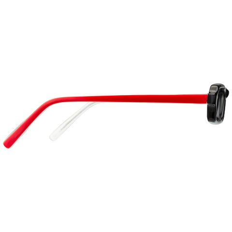BRANDED Red Full Rim Rectangle left side