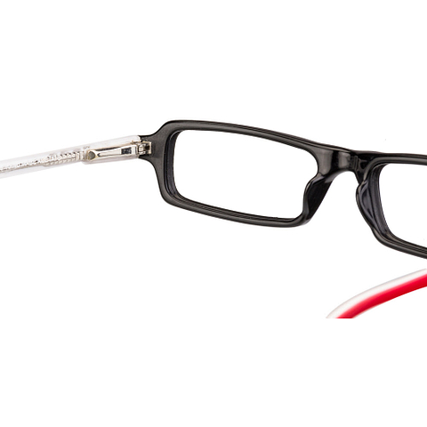 BRANDED Red Full Rim Rectangle left side