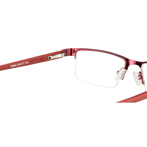 Vincent Chase Online Red Half Rim Rectangle left side