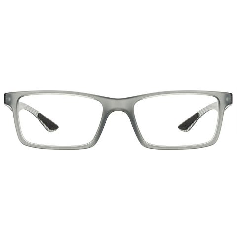 BRANDED Gray Transparent Full Rim Rectangle left side
