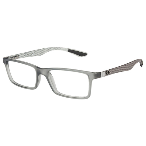 BRANDED Gray Transparent Full Rim Rectangle right side