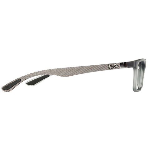 BRANDED Gray Transparent Full Rim Rectangle right side