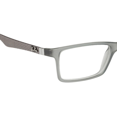 BRANDED Gray Transparent Full Rim Rectangle right side