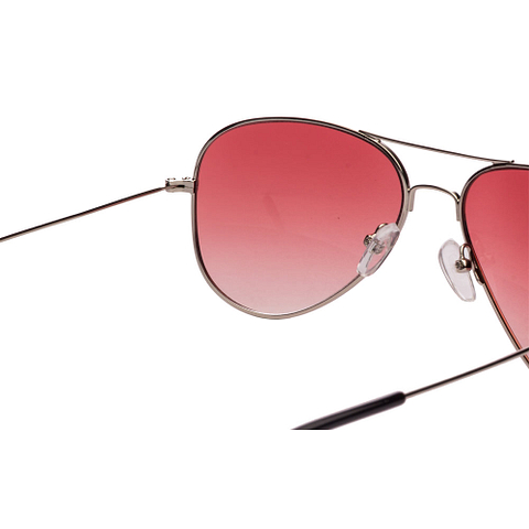 Buy Silver Pink Full Rim Aviator Shape Small Size-54 Vincent Chase