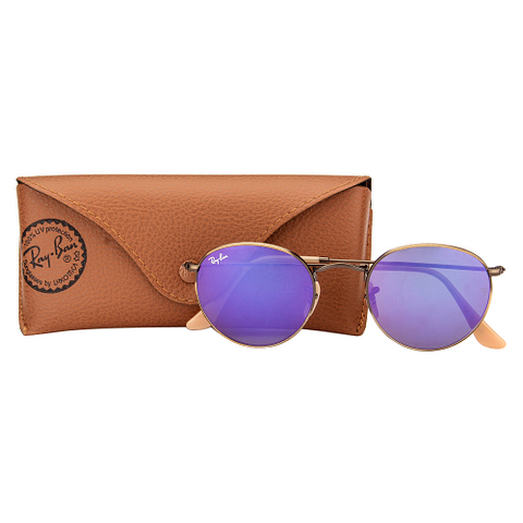 BRANDED Golden Brown Full Rim Round right side