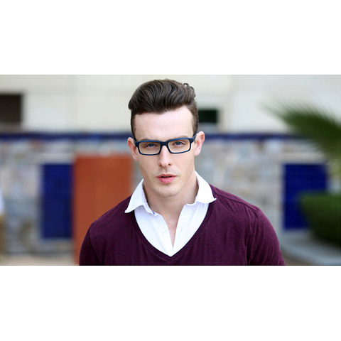 Lenskart Lenskart TOI Special: Matte Blue Full Rim Rectangle Lenskart TOI Special TR Flex JJ 4358-C4 right side