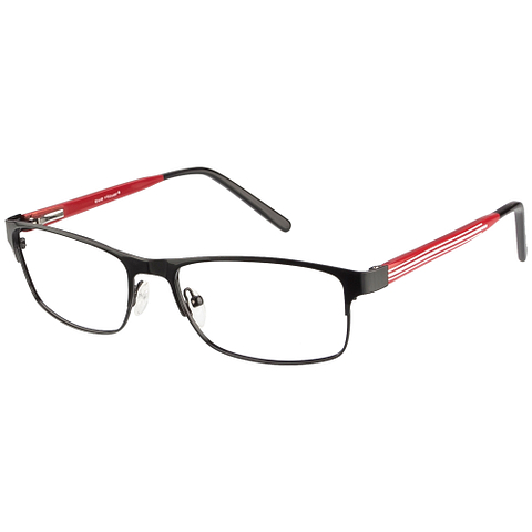 BRANDED Black Full Rim Rectangle left side