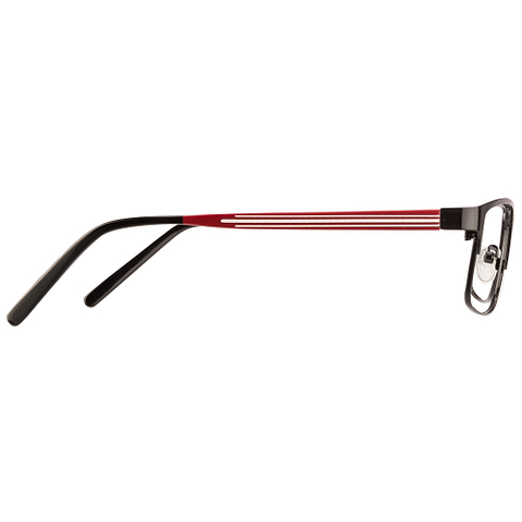 BRANDED Black Full Rim Rectangle left side