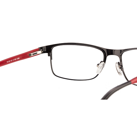 BRANDED Black Full Rim Rectangle left side