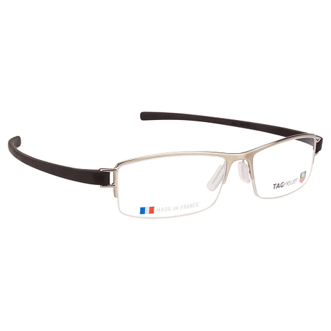 BRANDED Light Gray Half Rim Rectangle left side BRANDED Light Gray Half Rim Rectangle left side