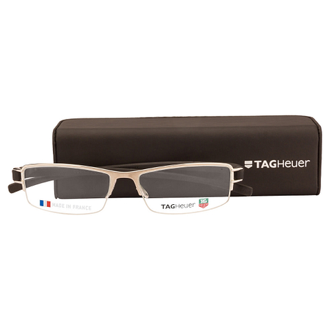 BRANDED Light Gray Half Rim Rectangle left side BRANDED Light Gray Half Rim Rectangle left side