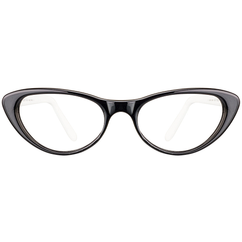 Buy Black White Full Rim Cat Eye Vincent Chase Classic Acetate VC