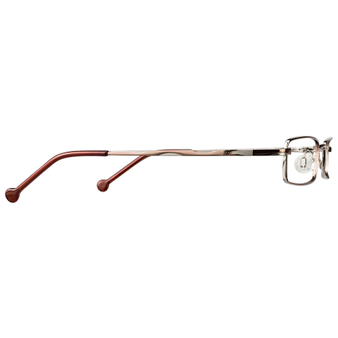 BRANDED Dark Brown Full Rim Rectangle left side BRANDED Dark Brown Full Rim Rectangle left side