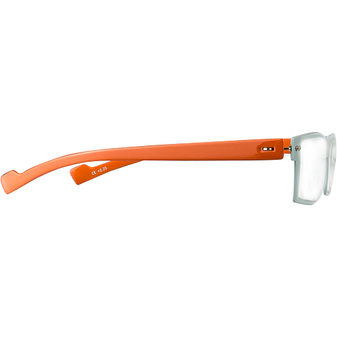 BRANDED Grey Orange Full Rim Rectangle 1-2-C 1067 Reading    Only For Plus Power right side