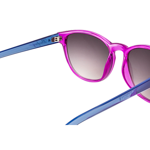 BRANDED Purple Full Rim Square left side