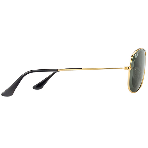 BRANDED Gold Full Rim Aviator left side