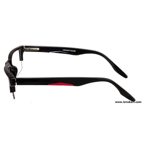 Vincent Chase Online Black Half Rim Rectangle left side