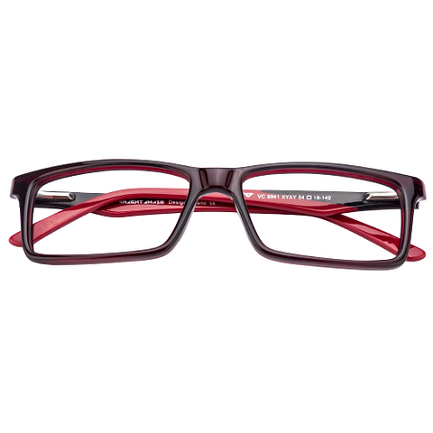 Vincent Chase Online Red Full Rim Rectangle left side