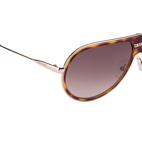 BRANDED Silver Full Rim Aviator left side