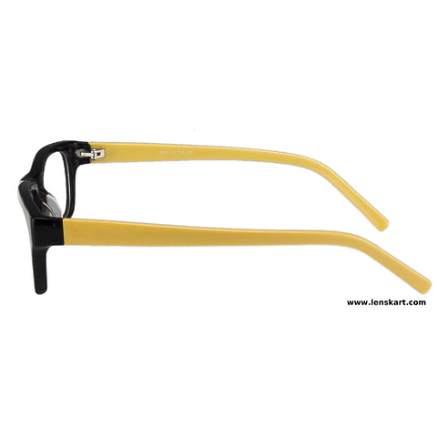 BRANDED Yellow Full Rim Rectangle left side