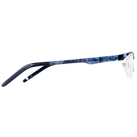 BRANDED Sky Blue Half Rim Rectangle left side