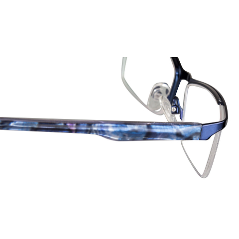BRANDED Sky Blue Half Rim Rectangle right side