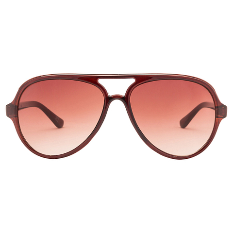 BRANDED Red Full Rim Aviator left side