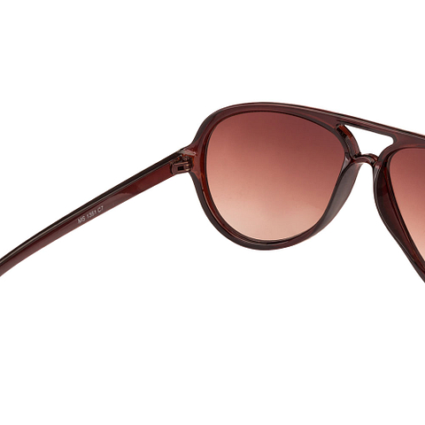 BRANDED Red Full Rim Aviator right side