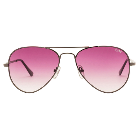 BRANDED Mid Gunmetal Full Rim Aviator right side