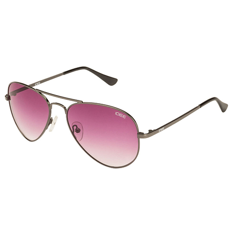 BRANDED Mid Gunmetal Full Rim Aviator left side