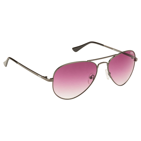 BRANDED Mid Gunmetal Full Rim Aviator left side