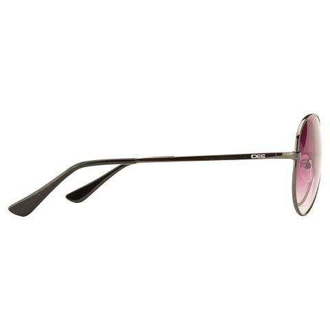 BRANDED Mid Gunmetal Full Rim Aviator right side