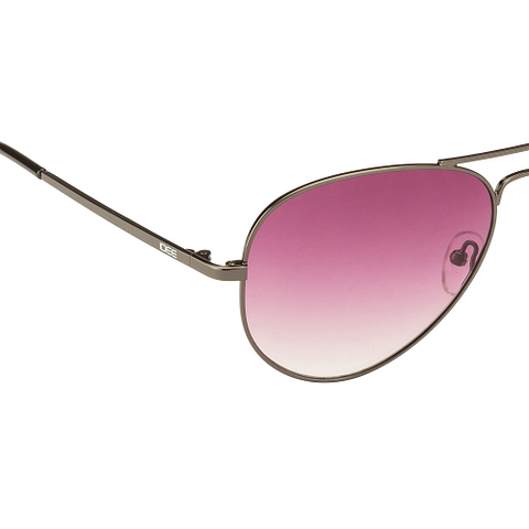 BRANDED Mid Gunmetal Full Rim Aviator left side