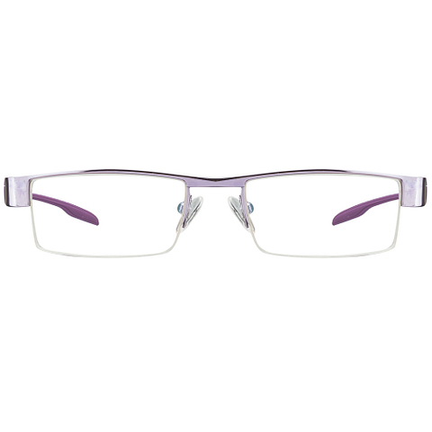 Buy Purple Half Rim Rectangle Lenskart Air Online Air Essentials - Main Image