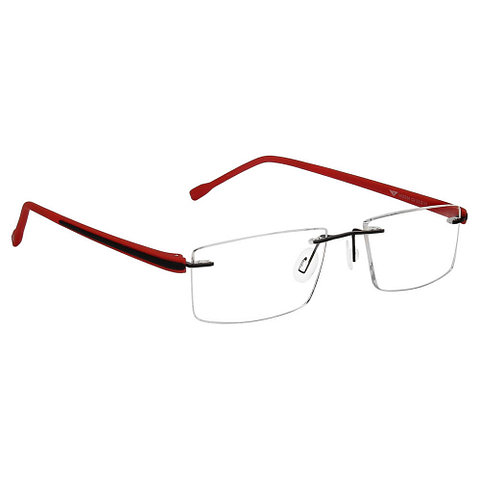 Lenskart Air Online Black Rimless Rectangle left side