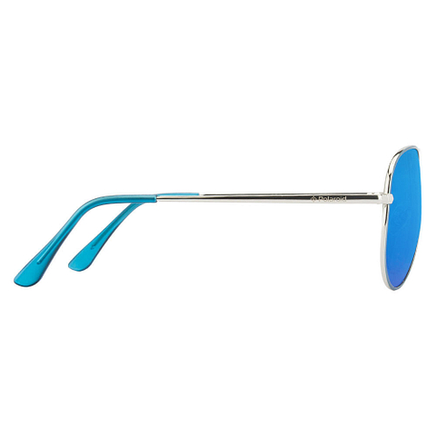 Polaroid Silver Full Rim Aviator left side