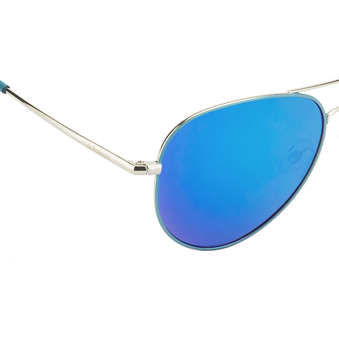 Polaroid Silver Full Rim Aviator right side
