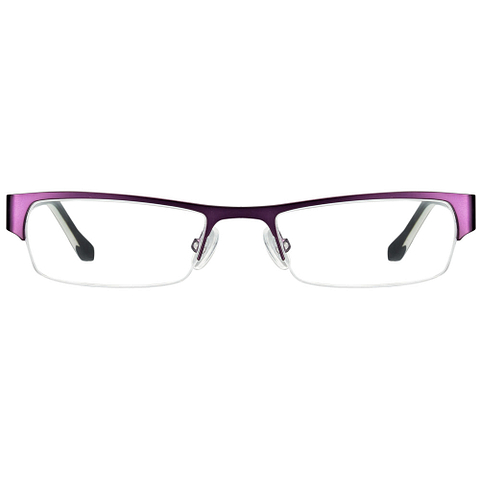 BRANDED Purple Half Rim Rectangle left side