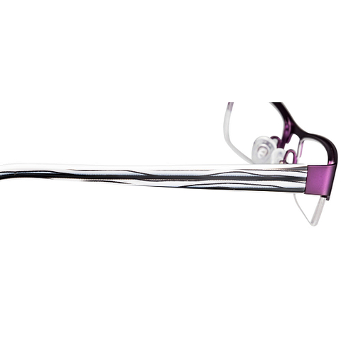 BRANDED Purple Half Rim Rectangle right side