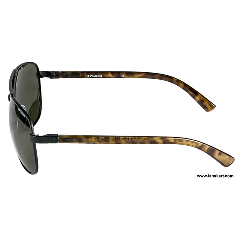 Polaroid Black Full Rim Aviator right side