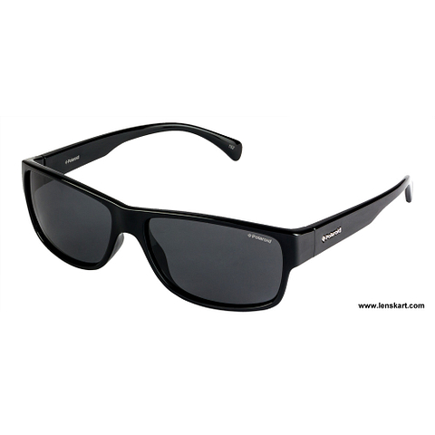 Polaroid Black Full Rim Round left side