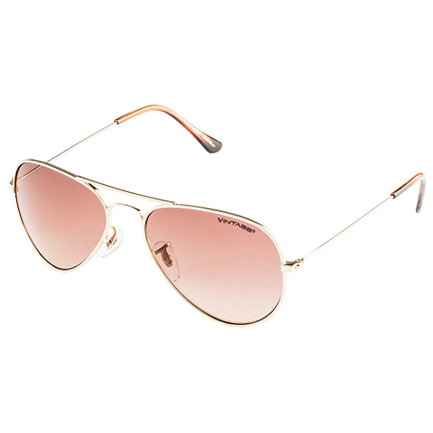 BRANDED Gold Full Rim Aviator left side BRANDED Gold Full Rim Aviator left side