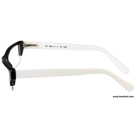 Vincent Chase Online Black Half Rim Rectangle left side
