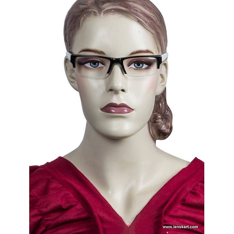 Vincent Chase Online Black Half Rim Rectangle right side